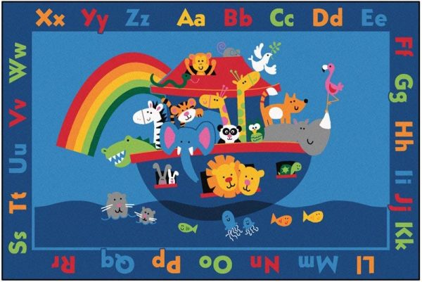 Noah's Alphabet Animals ValuePlus Rug - 8' x 12' by Carpets for Kids, 96.96