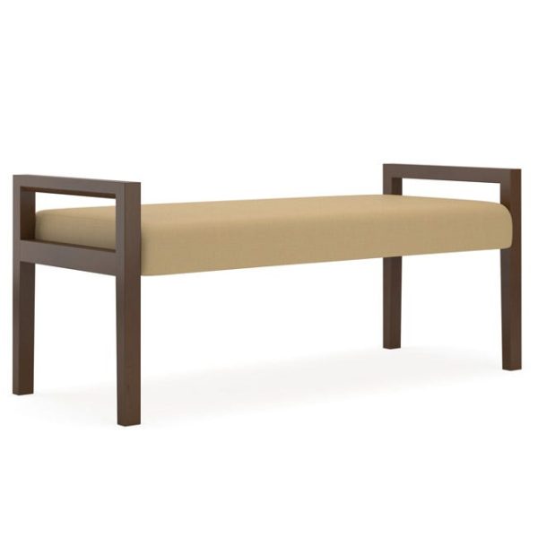 Brooklyn Series 2 Seat Bench - Designer Fabric by Lesro, BK2001