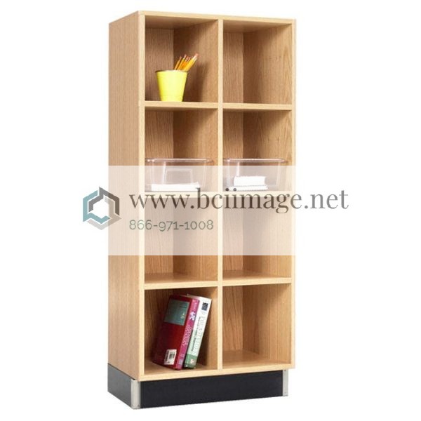 Wood Storage Cubbies - 3 Sections with 12 Cubbies 51 H Maple by Diversified Spaces, CC-3615-51M