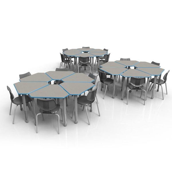 Classroom Set- 20 Flavors 16'' Chairs & 20 Wing Desks - 2nd-4th by Smith System,03095/11848/20