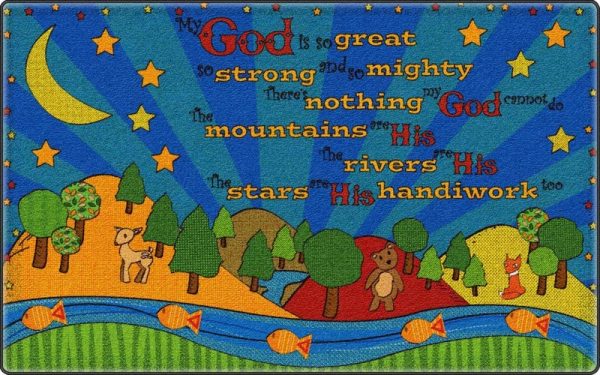 My God is So Great Carpet (7'6'' x 12') by Flagship Carpets, FE291-44A