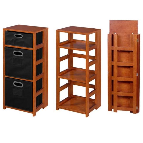 Flip Flop Square Folding Bookcase - 67 H by Regency Office Furniture, FFSQ6712XX