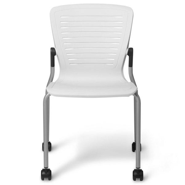 OM5 Active Guest Mobile Stack Chair w/ Arms &Padded Seat- Grade 5 Fabric by Office Master, OM5-AG-A-XXXX-AG