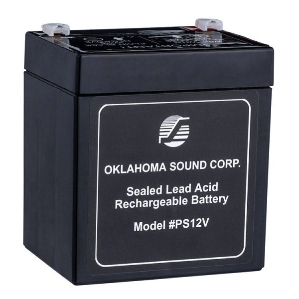 12 Volt Rechargeable Battery by Oklahoma Sound, PS12V