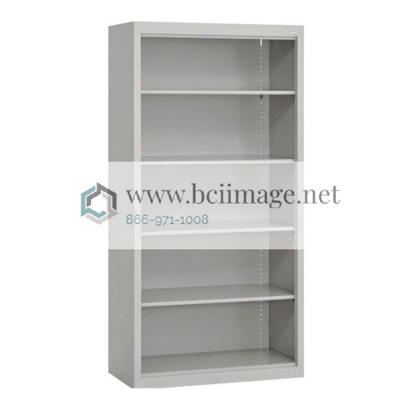 Metal Bookcase W/6 Shelves (36 W X 18 D X 84 H) by Sandusky Lee, BA50361884