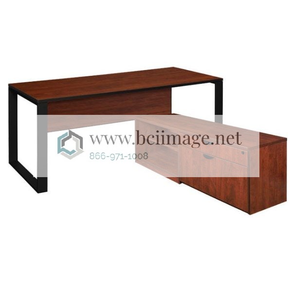 Laminate Desk with Low Credenza (66 W x 30 D) by Regency Office Furniture, STLDLLC6630XXXX