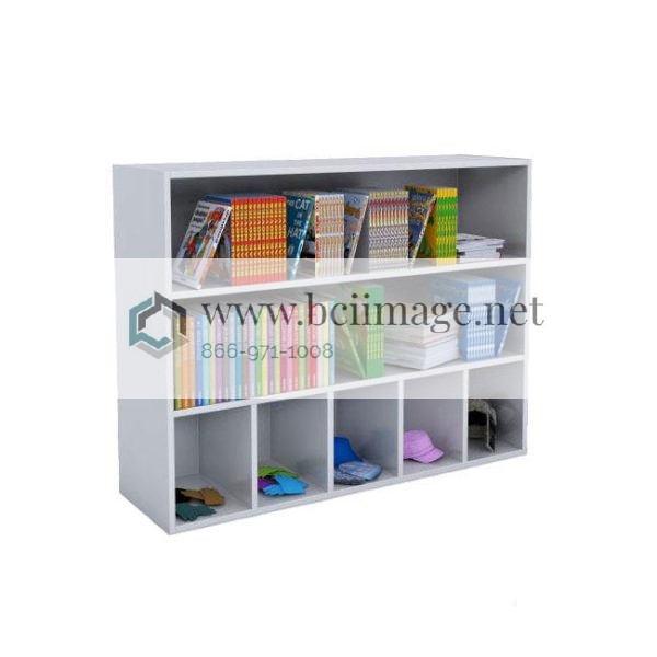 Whitney White Cubby & Shelf Cabinet by Whitney Brothers, WB0660