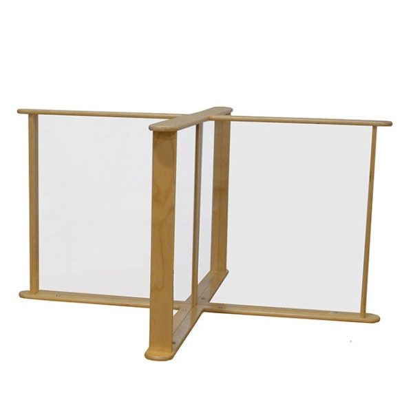 Sneeze Guard Table Partition - 45-3/4 x 45-3/4 by Wood Designs, 991798