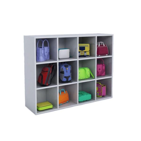 Whitney White 12 Backpack Storage Cubby by Whitney Brothers, WB0661