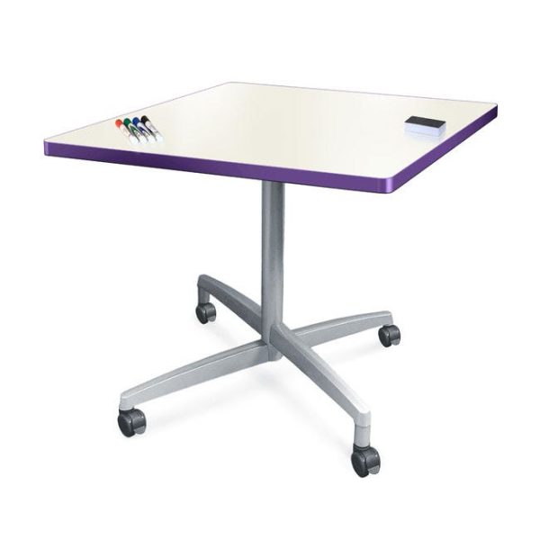 Dry Erase Nest and Fold Bar Height Café Table (42'' Square) by Allied Plastics, NFCAFE4242SDE