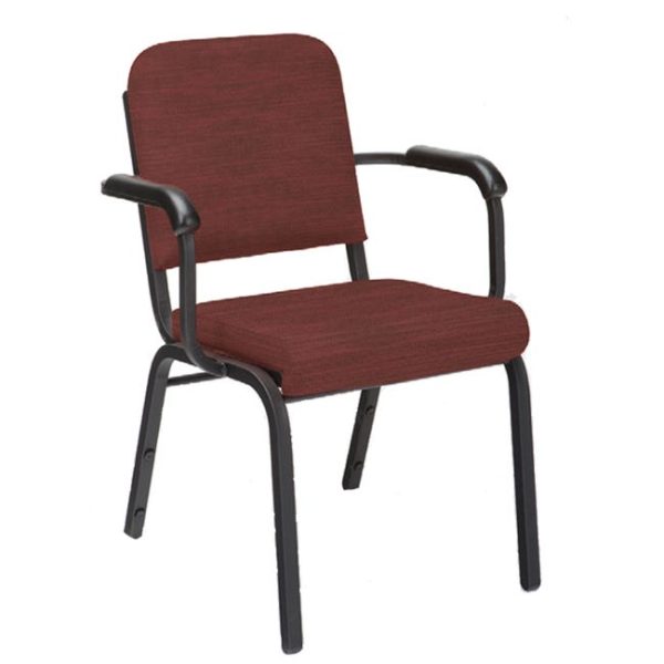 Panline Stack Chair with Arms - Standard Fabric (2'' Seat) by Caprock Furniture, FR1021