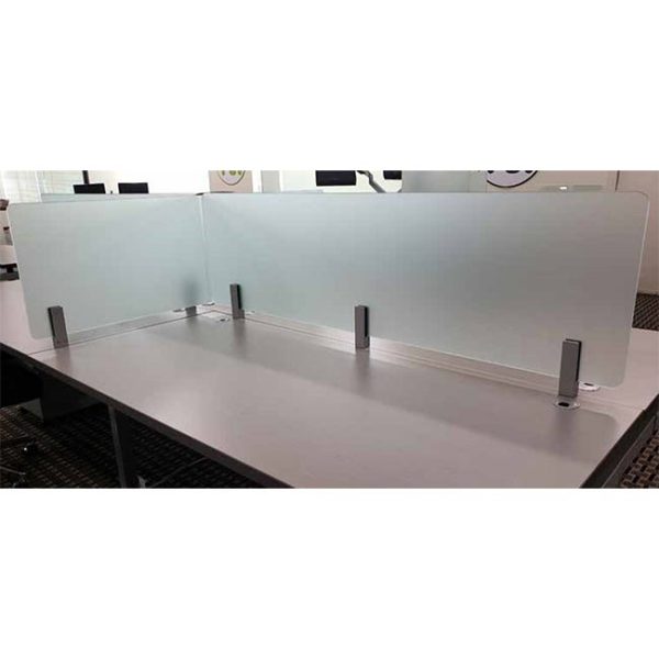 Translucent Acrylic Safety Screens - 58 x 18 Desk Mount by OFD Office Furniture, LI5818DA